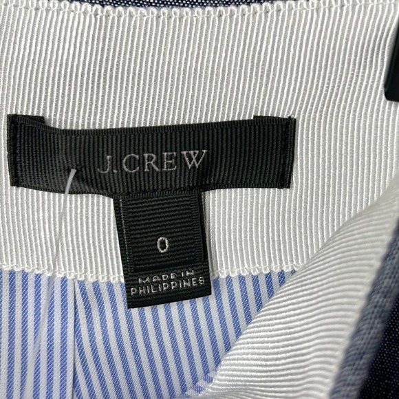 NWT J. Crew Blue Scallop Edge Skirt Size 0 - Picture 6 of 7
